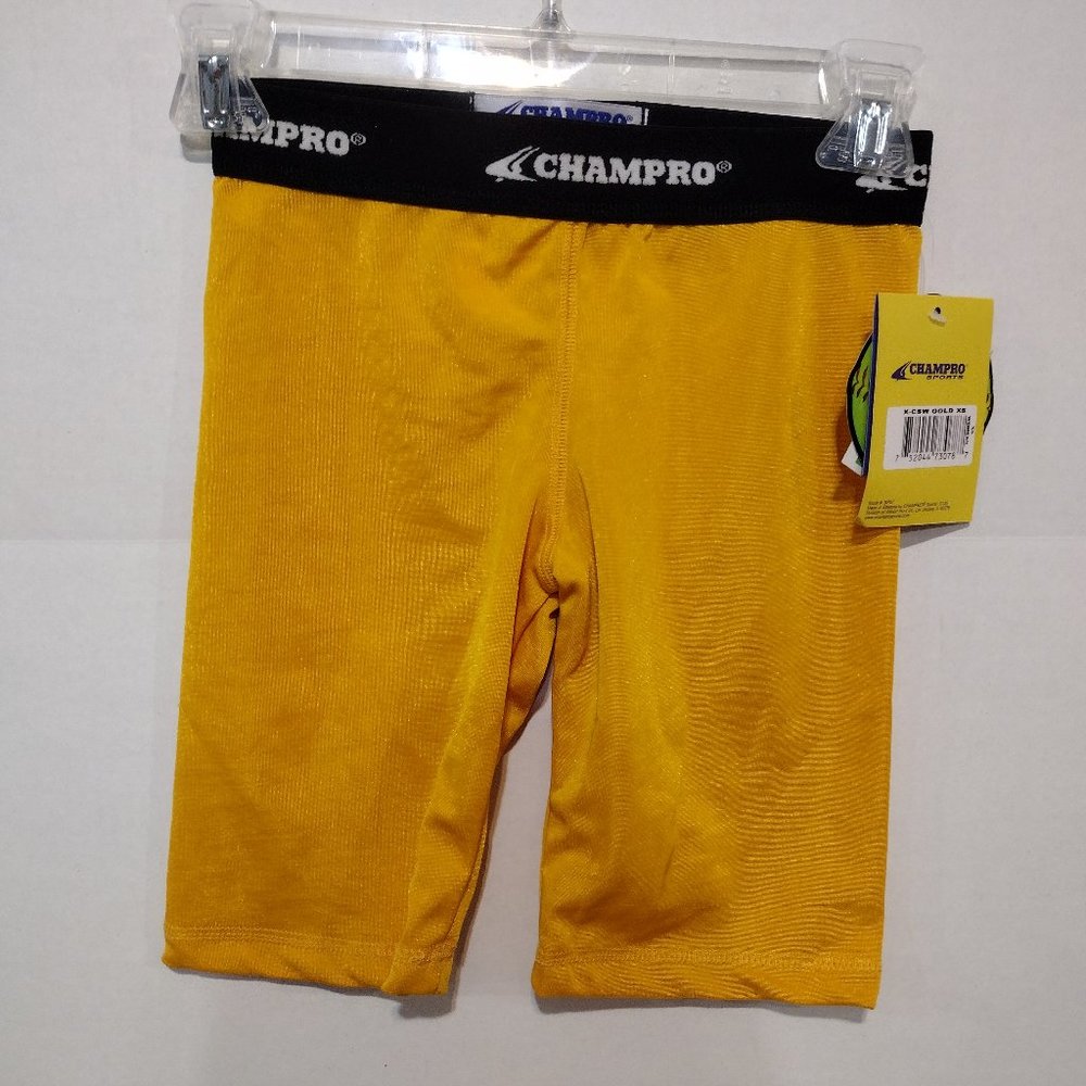 GOLD WOMENS SOFTBALL BASEBALL SLIDING SHORTS ADULT 004